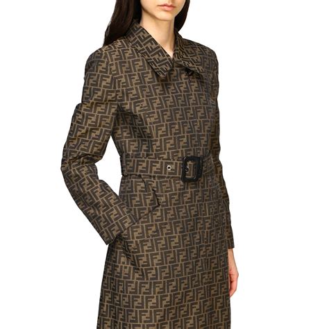 fendi womens coat|fendi women' s trench coats.